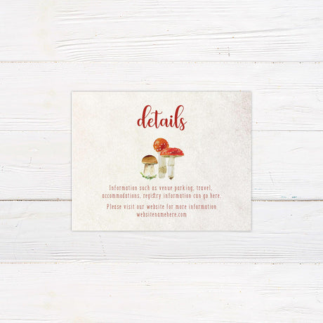 Botanical Mushroom Invitations - goprintplus