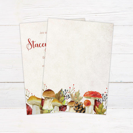 Botanical Mushroom Invitations - goprintplus