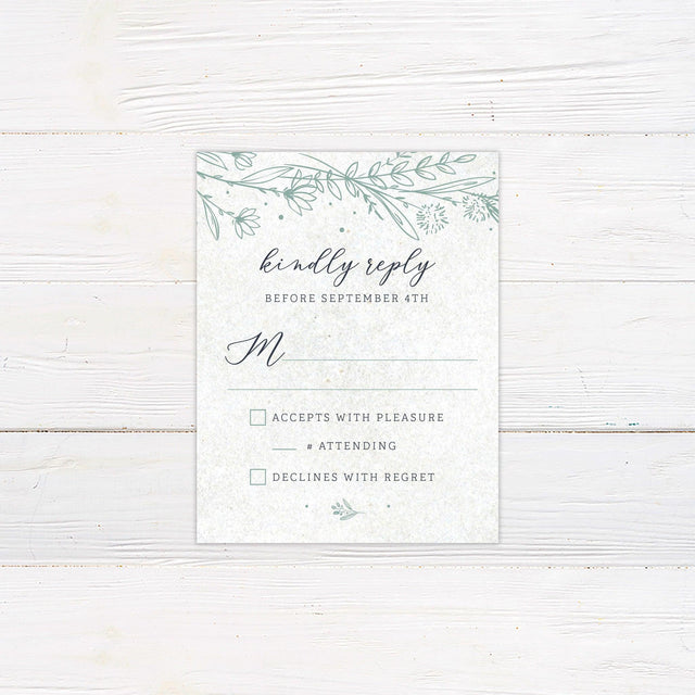 Botanical Accent RSVP - goprintplus