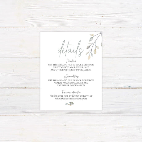 Botanical Vine Invitation - goprintplus