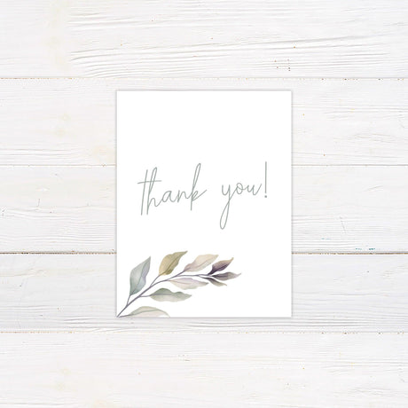 Botanical Vine Thank You Card - goprintplus