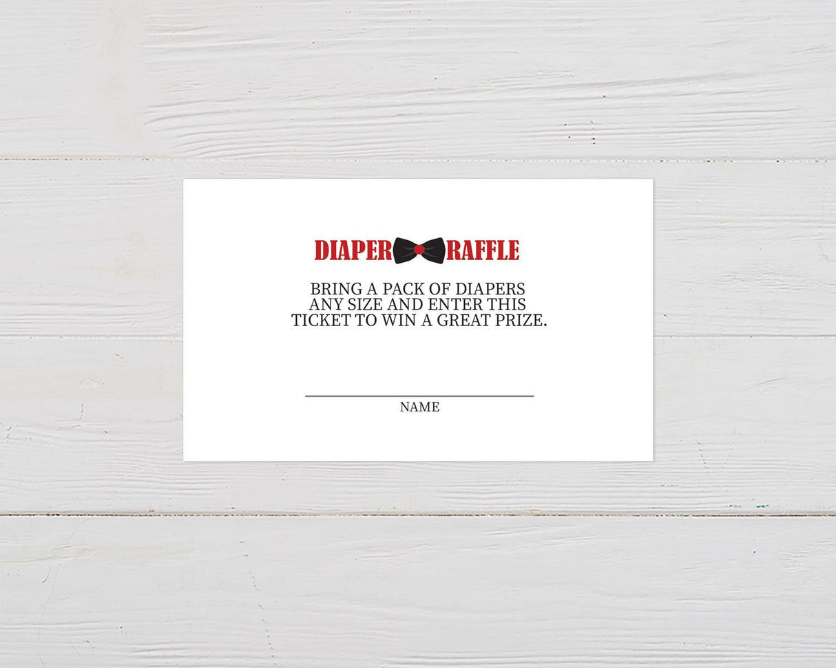 Bow Tie Affair Diaper Raffle - goprintplus