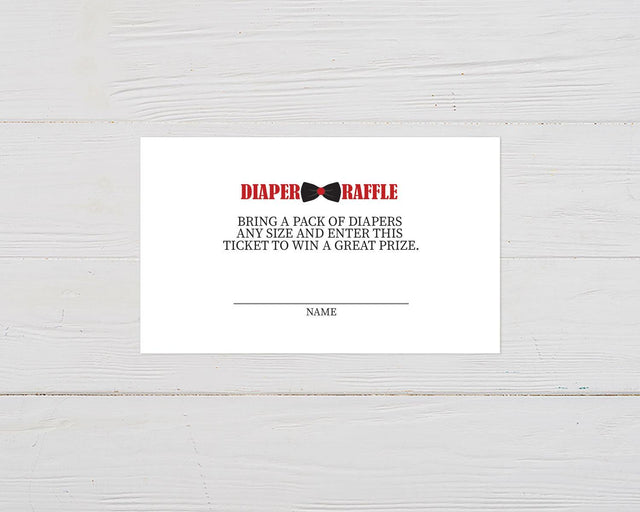 Bow Tie Affair Diaper Raffle - goprintplus