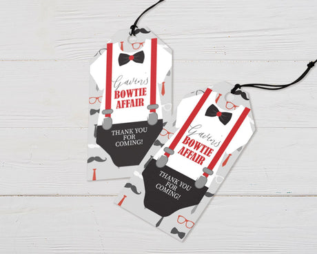 Bow Tie Affair Favor Tags - goprintplus