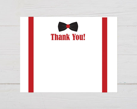 Bow Tie Affair Thank You Card - goprintplus