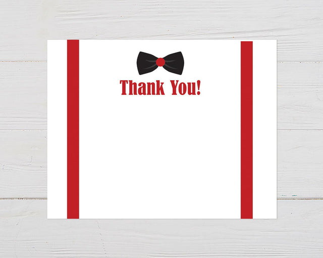 Bow Tie Affair Thank You Card - goprintplus