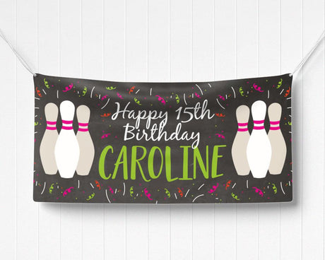 Bowling Birthday Banner - goprintplus