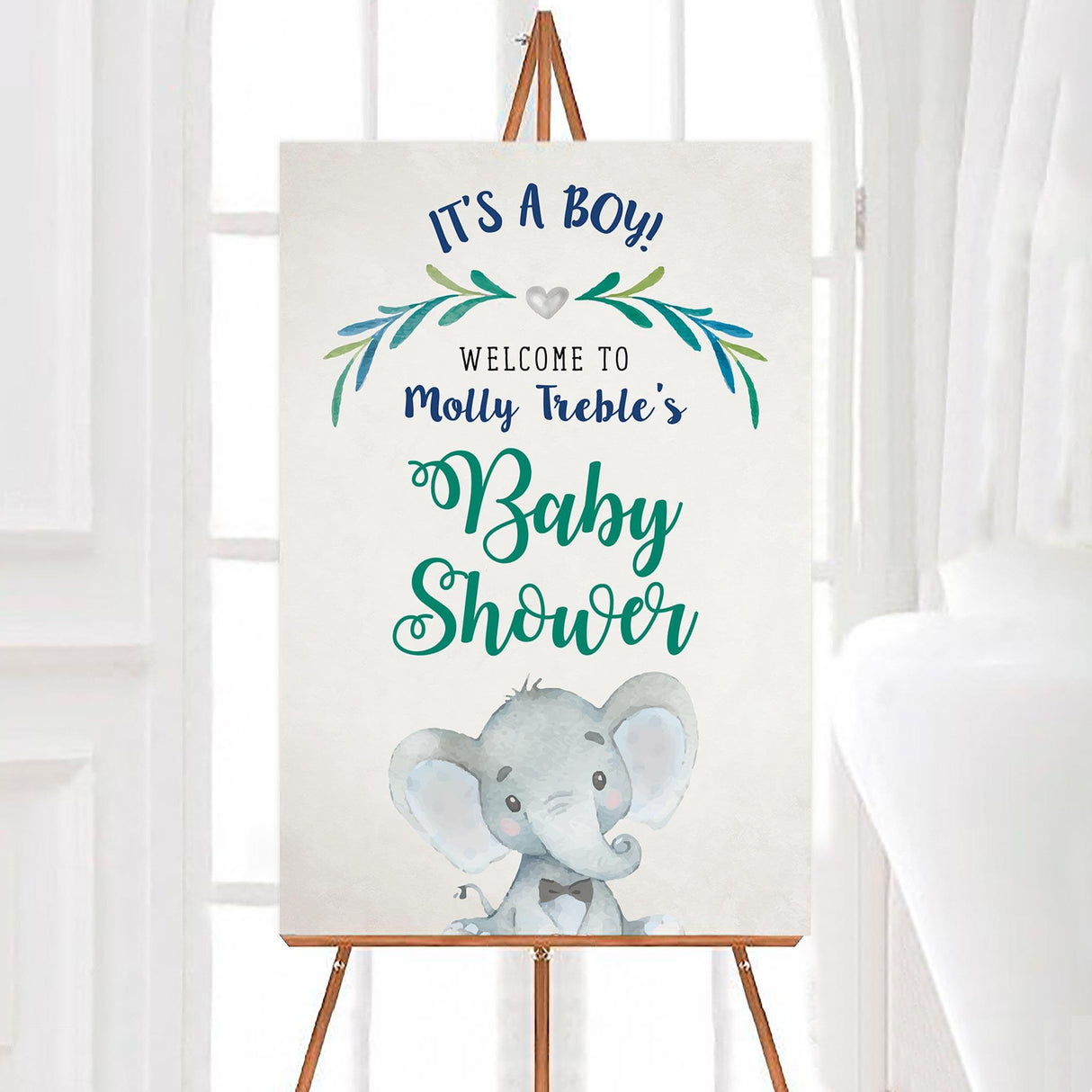 Boy Elephant Sign - goprintplus