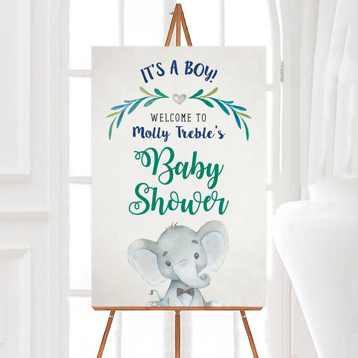 Boy Elephant Baby Shower - goprintplus