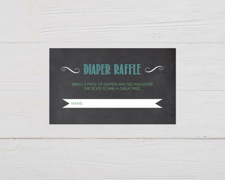 Boy Oh Boy Diaper Raffle Ticket - goprintplus