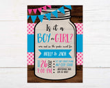 Boy Or Girl Mason Jar Shower - goprintplus