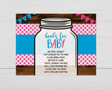 Boy Or Girl Mason Jar Shower - goprintplus