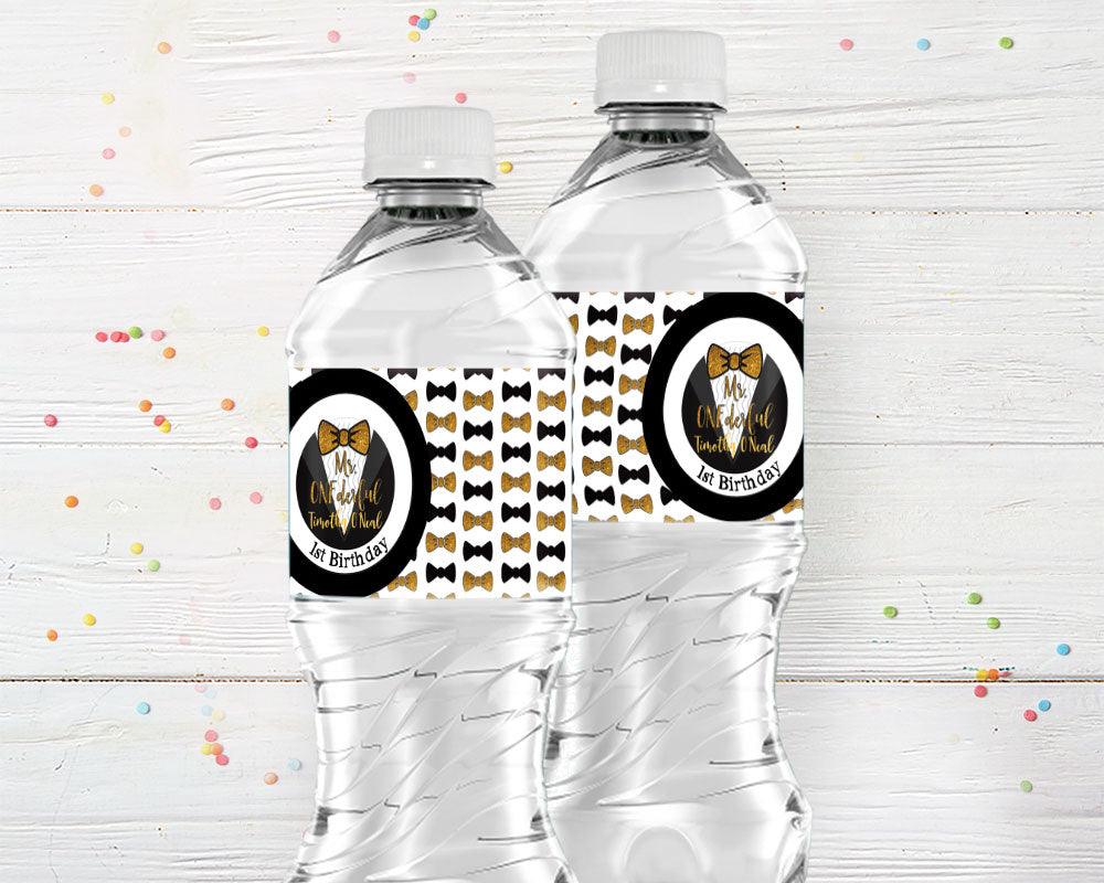 Boy's 1st Birthday Water Bottle Labels - goprintplus