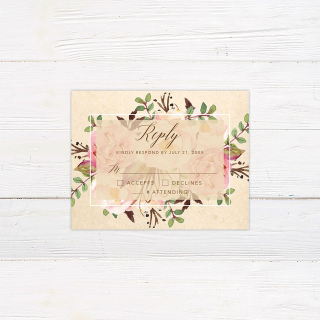 Bridal Bouquet RSVP - goprintplus