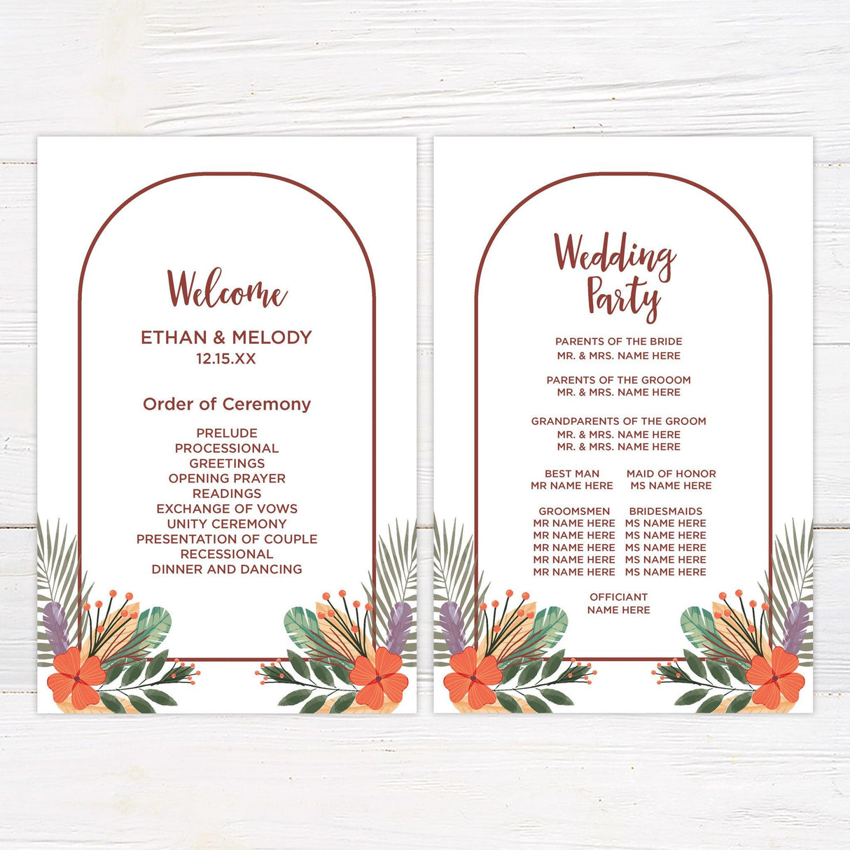 Bright Boho Invitations - goprintplus