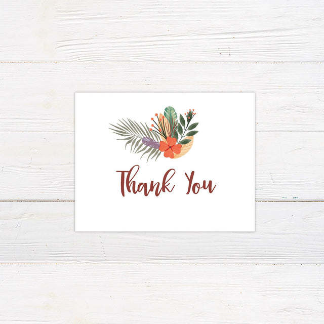 Bright Boho Thank You Card - goprintplus