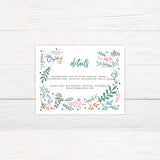 Bright Botanical Flowers Invitations - goprintplus