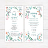 Bright Botanical Flowers Invitations - goprintplus