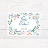 Bright Botanical Flowers Invitations - goprintplus