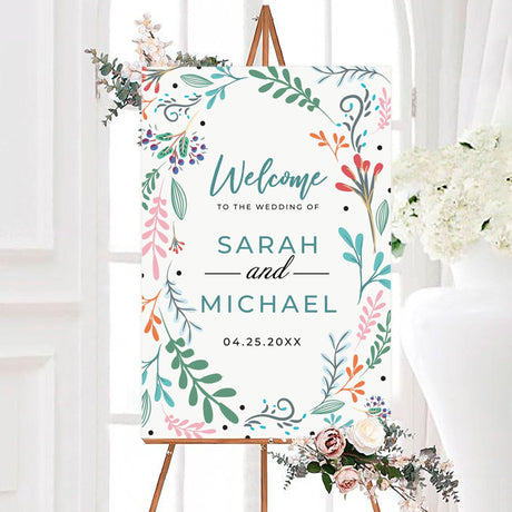 Bright Botanical Flowers Invitations - goprintplus