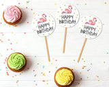 Bright-Flamingo-Birthday-Invitation-Cupcake-Topper-Thumbnail