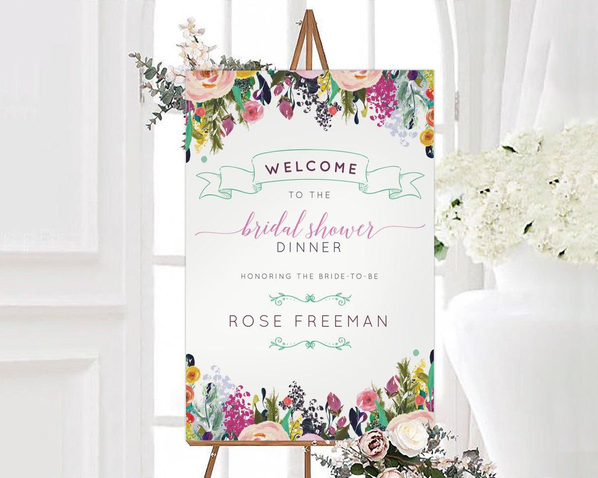 Bright Floral Sign - goprintplus