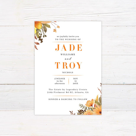 Bright Flowers Invitations - goprintplus