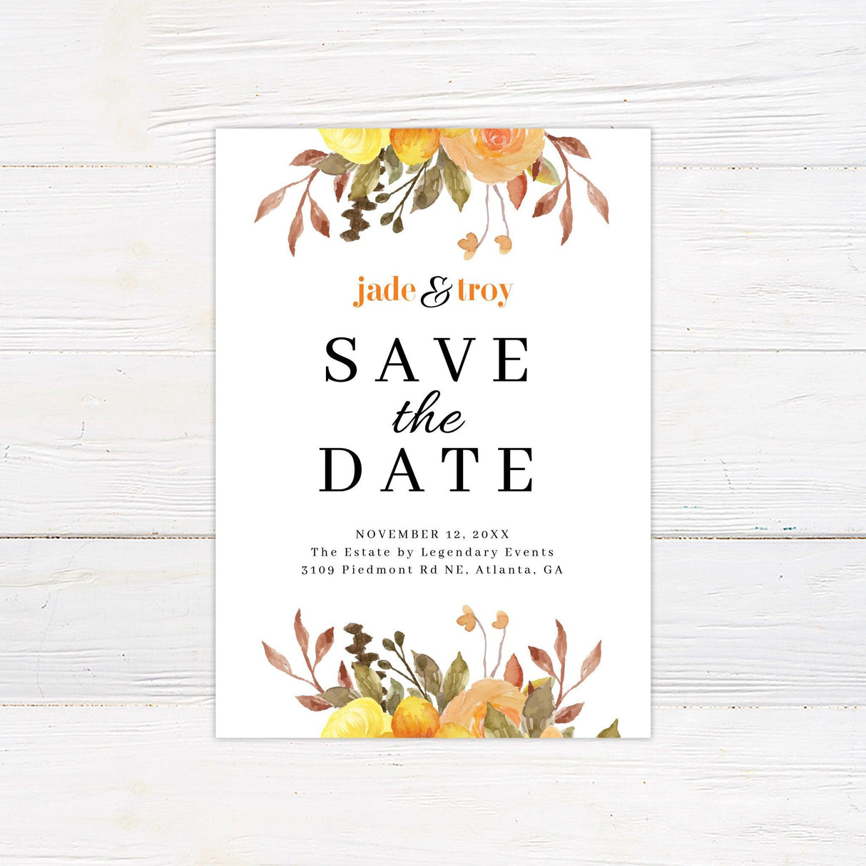 Bright Flowers Invitations - goprintplus