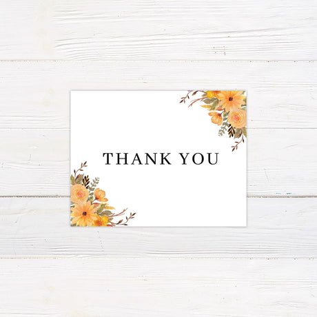 Bright Flowers Thank You Card - goprintplus