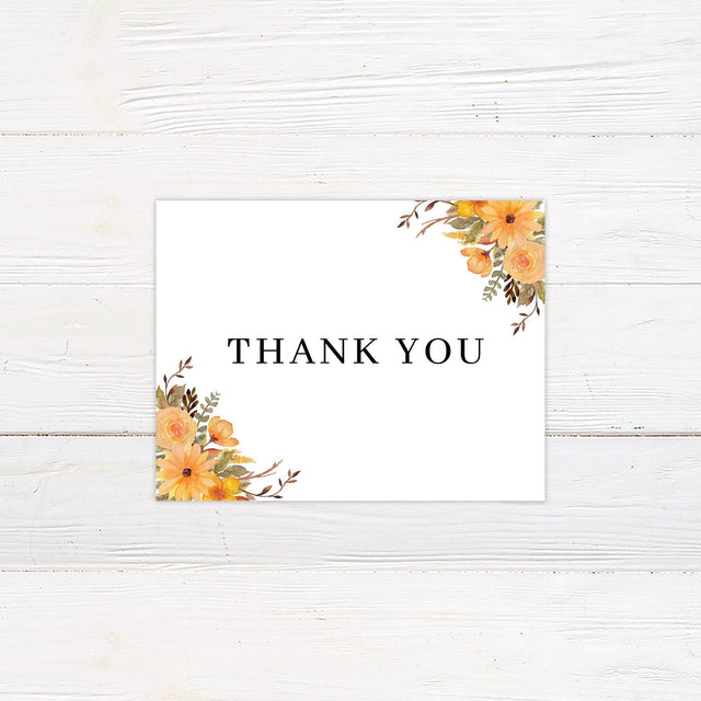 Bright Flowers Thank You Card - goprintplus