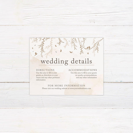 Brown Botanical Invitations - goprintplus