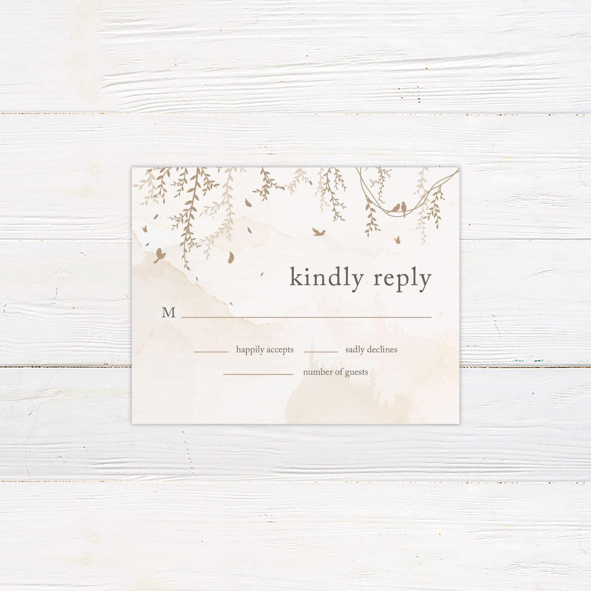 Brown Botanical Invitations - goprintplus