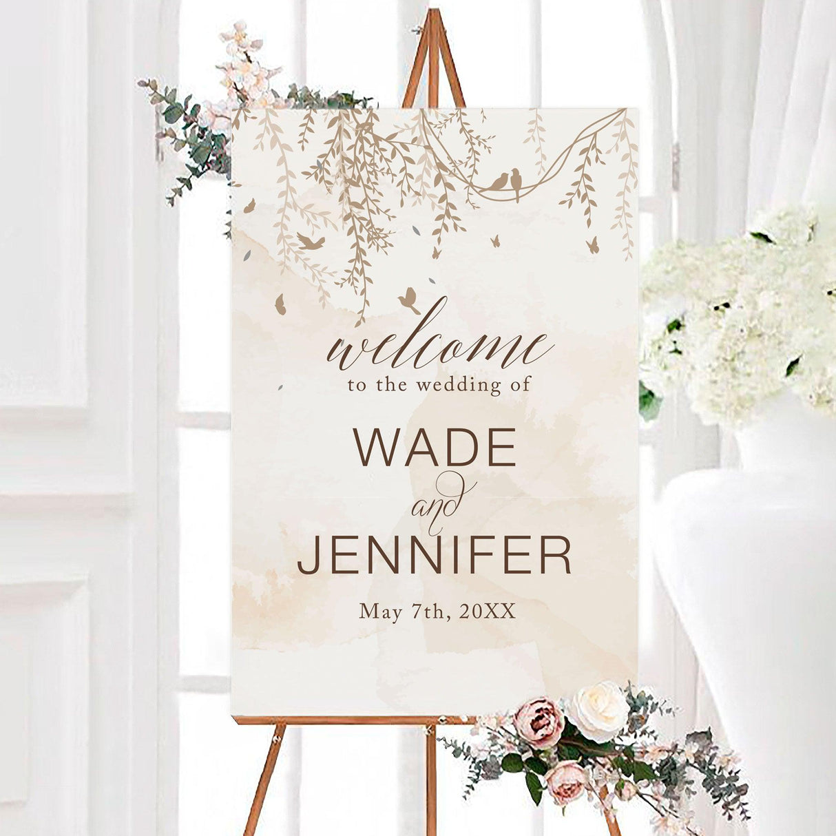 Brown Botanical Invitations - goprintplus