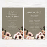 Brown Romantic Floral Invitations - goprintplus