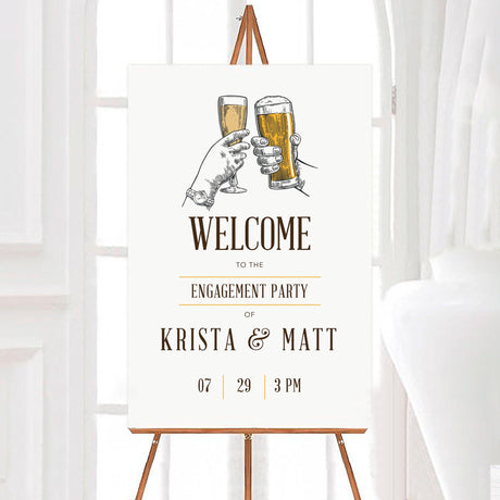 Bubbles and Brews Invitation - goprintplus