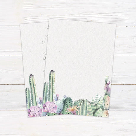 Budding Cactus Invitations - goprintplus