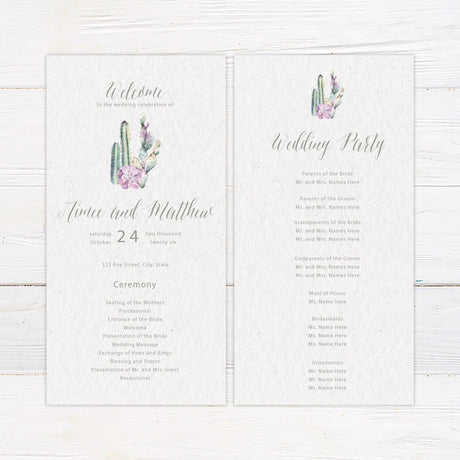 Budding Cactus Invitations - goprintplus