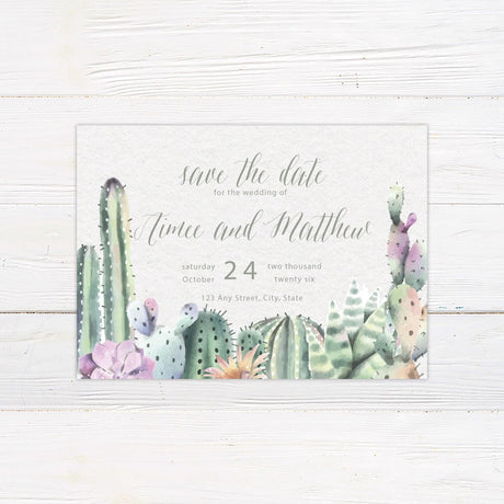 Budding Cactus Invitations - goprintplus