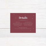 Burgundy Botanical Invitations - goprintplus