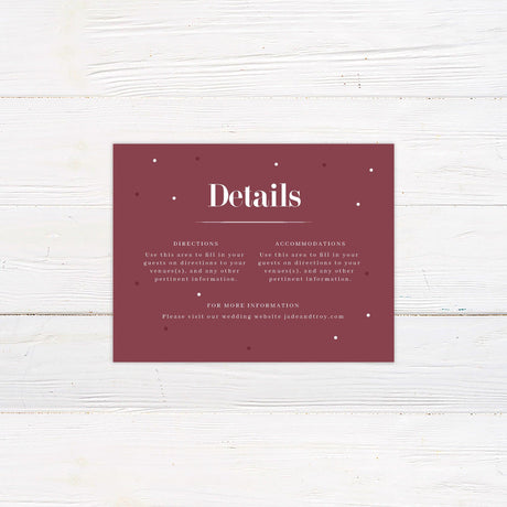 Burgundy Botanical Invitations - goprintplus