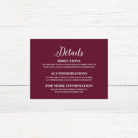 Burgundy Floral Invitations - goprintplus