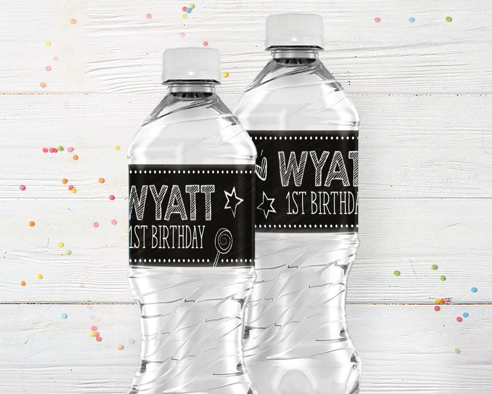 Candle Birthday Water Bottle Labels - goprintplus