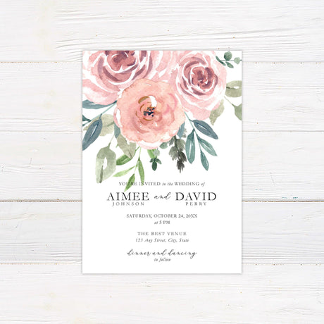 Cascading Bouquet Invitations - goprintplus