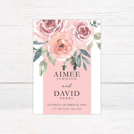 Cascading Bouquet Invitations - goprintplus