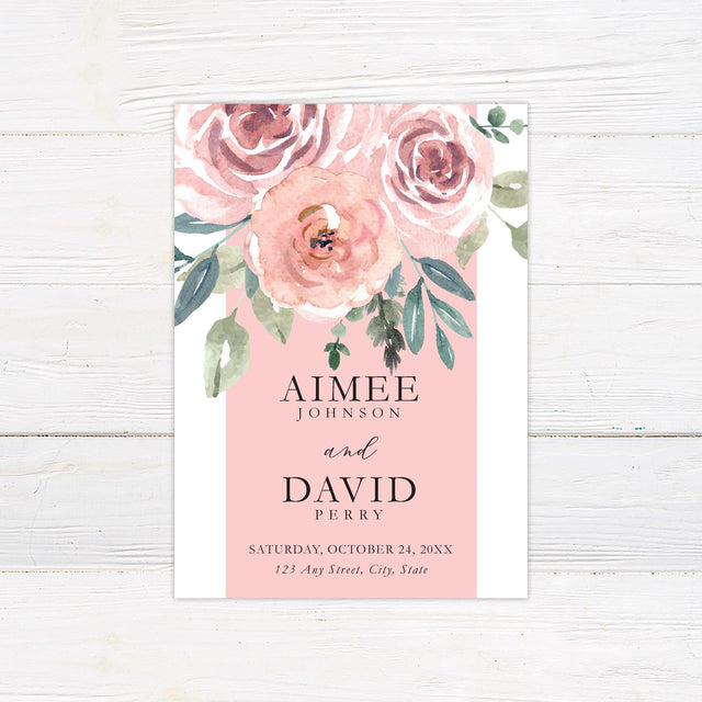 Cascading Bouquet Save The Date - goprintplus