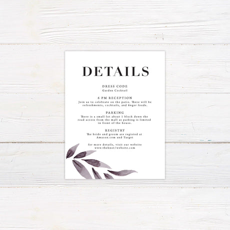 Cascading Leaves Invitations - goprintplus