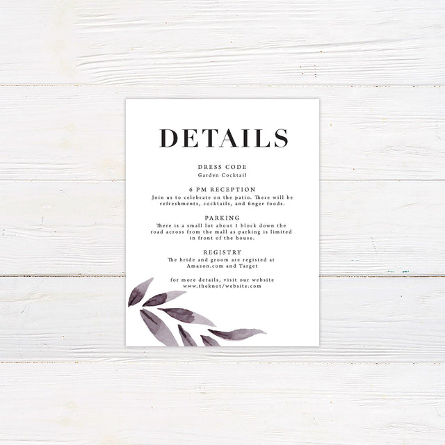 Cascading Leaves Details Cards - goprintplus