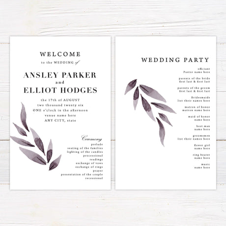 Cascading Leaves Invitations - goprintplus