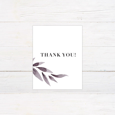 Cascading Leaves Thank You Card - goprintplus