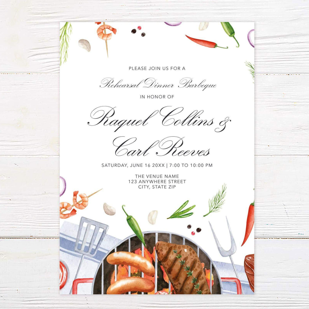 Casual Barbeque Invitation – Go Print Plus